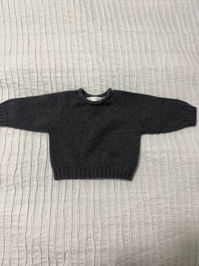 Zara Charcoal Gray Knit Sweater